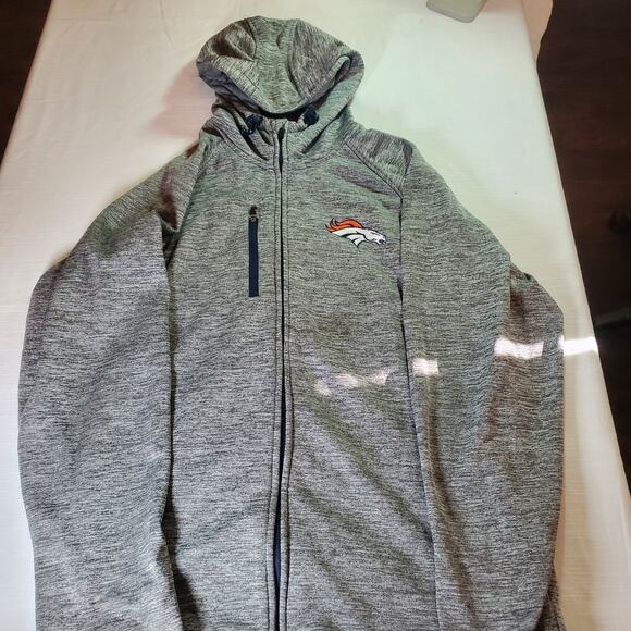 Denver Broncos Hoodie Jacket Size L NFL - Picture 1 of 8